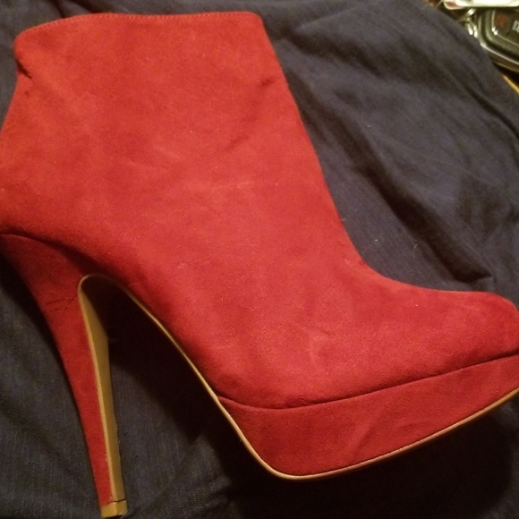 Aldo platform wine color booties - Picture 4 of 7